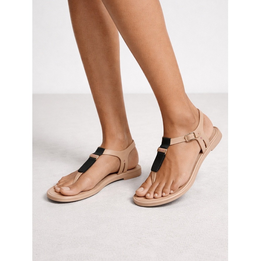 Melissa x Jason Wu Blush Pink Jelly T-Strap Bow Sandals Flat Brazil 38 US 7